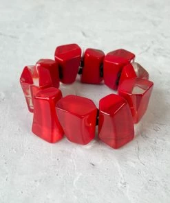 Zsiska Emocion Stretch Bracelet, True Red