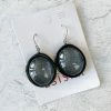 Zsiska Glam Wire Drop Earrings, Anthracite Zsiska