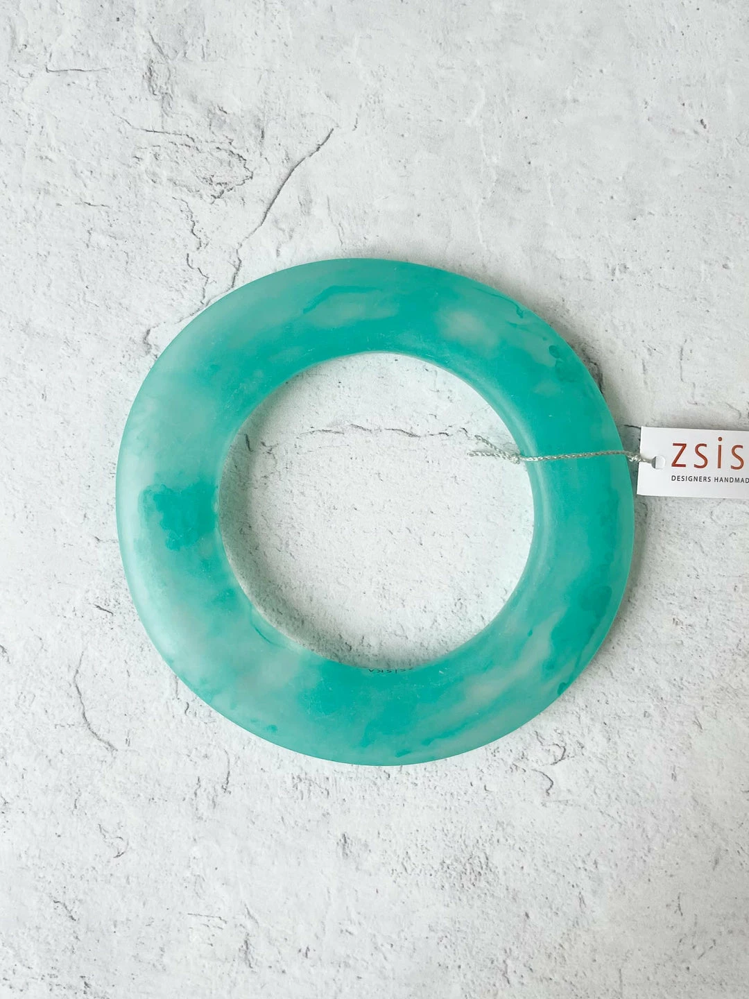 Zsiska Isla Bangle Bracelet, Aqua