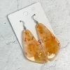Zsiska Kamala Large Wire Drop Earrings, Orange