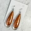 Zsiska Zsiska Luxus Large Teardrop Wire Earrings, Copper