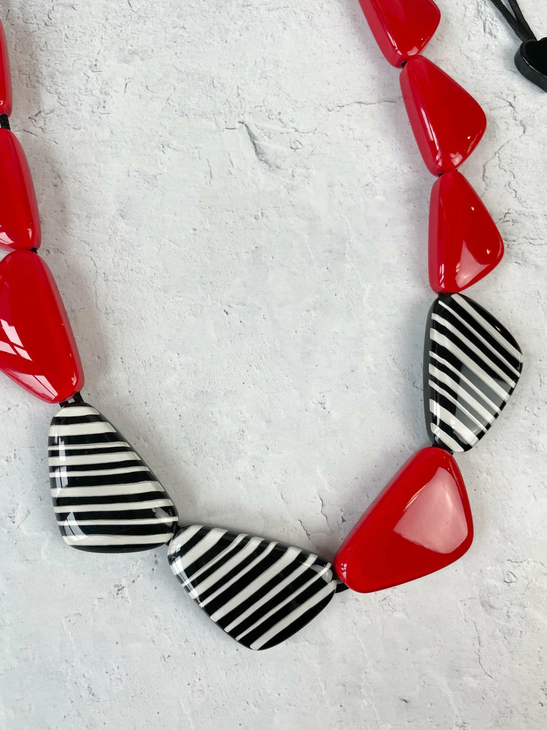 Zsiska Olivia 10 Bead Adjustable Necklace, Red