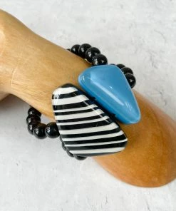 Zsiska Zsiska Olivia Double Strand Bracelet, Blue