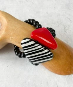 Zsiska Olivia Double Strand Bracelet, Red Zsiska