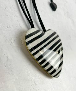 Zsiska Olivia Heart Pendant Necklace, Yellow