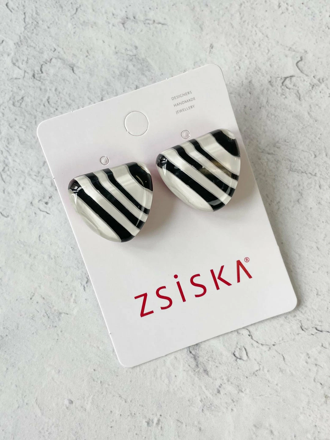 Zsiska Zsiska Olivia Post Stud Earrings, Red