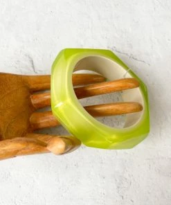 Zsiska Playa Bangle Bracelet, Lime