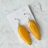 Zsiska Playa Wire Drop Earrings, Orange Zsiska