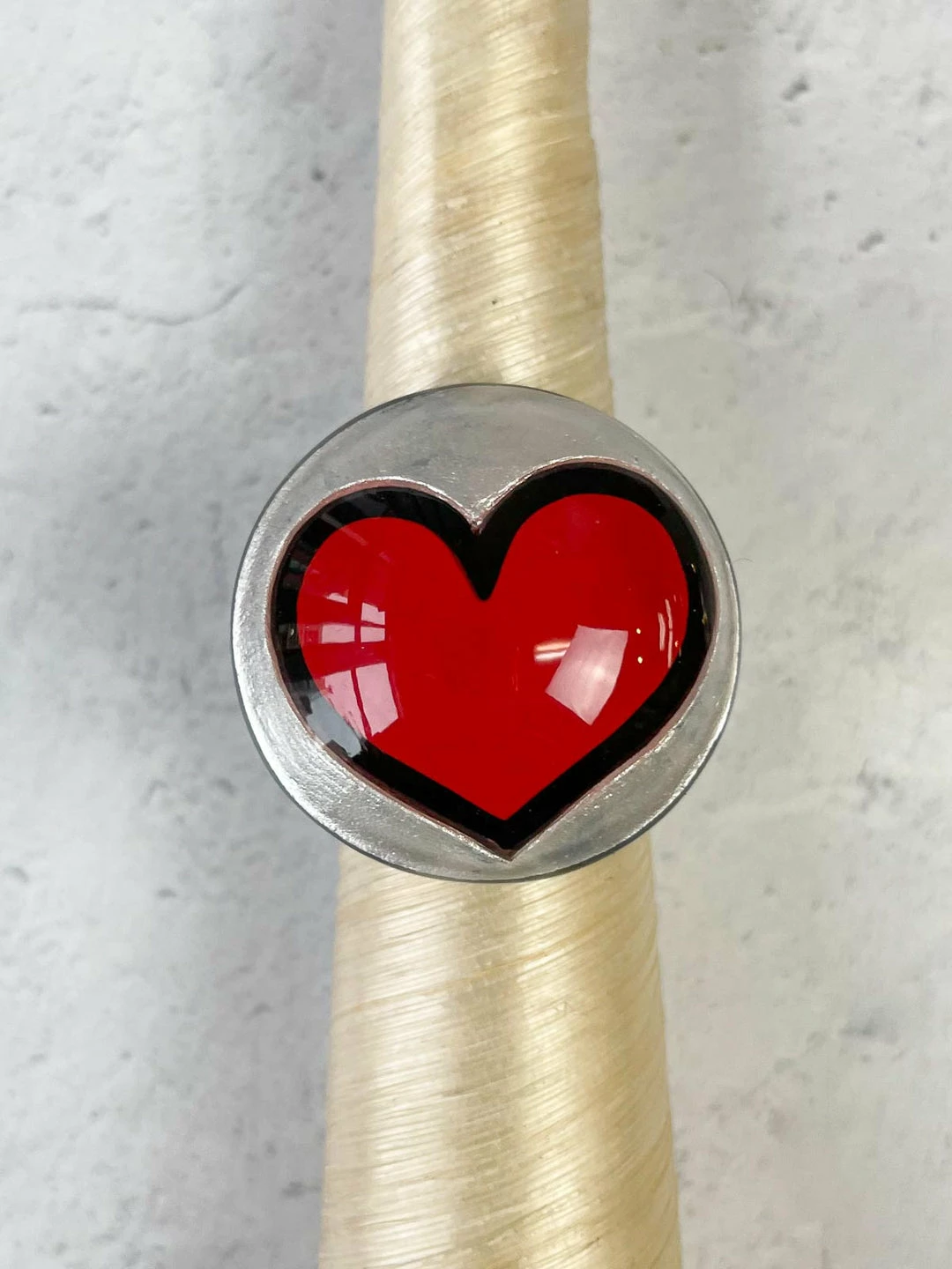 Zsiska Pop Art Ring, Red