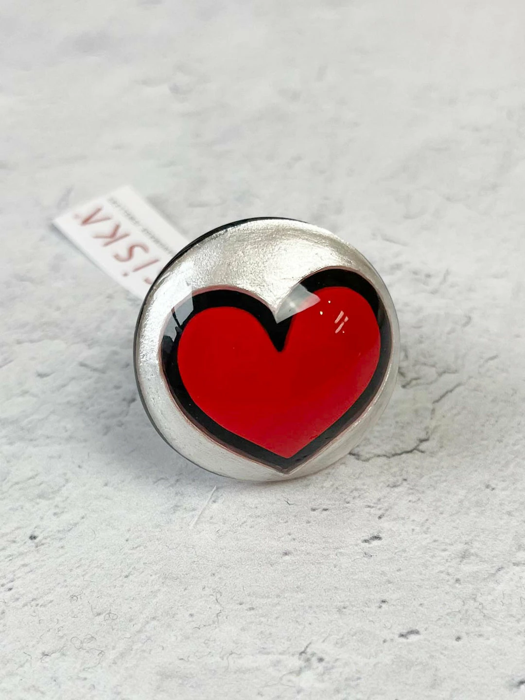 Zsiska Pop Art Ring, Red