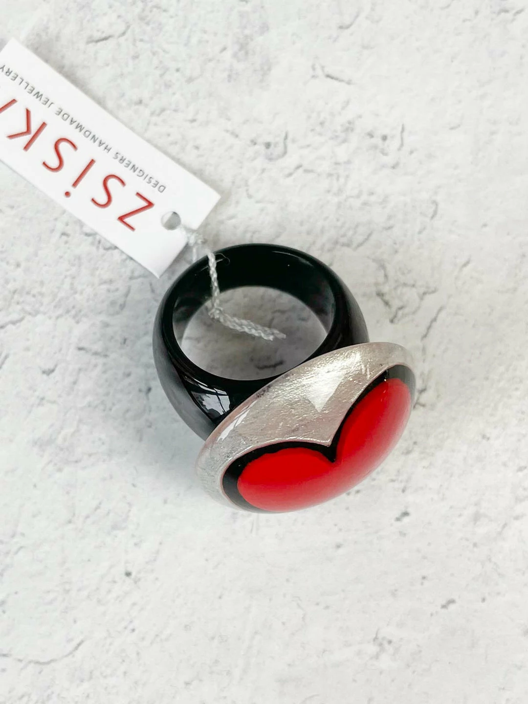 Zsiska Pop Art Ring, Red