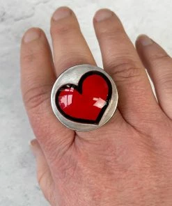 Zsiska Pop Art Ring, Red