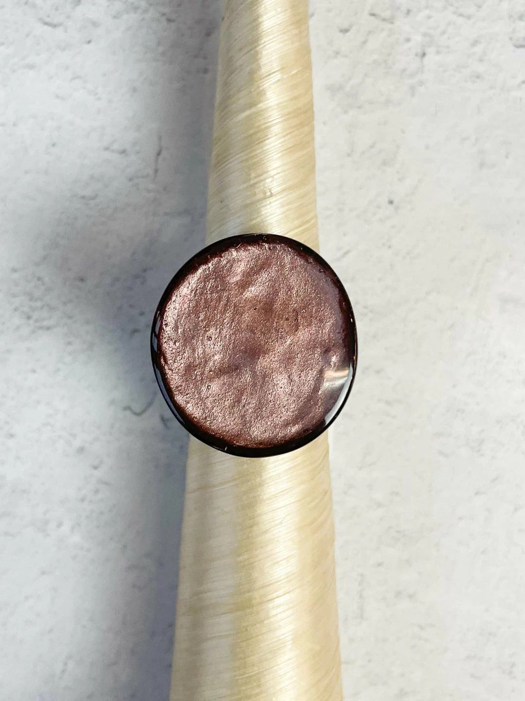 Zsiska Raquel Round Ring, Pink Zsiska