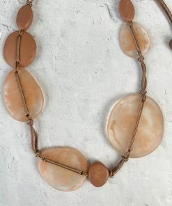 Zsiska Zsiska Sabaai 8 Bead Necklace, Camel