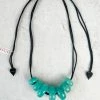 Zsiska Whimsical 7 Bead Necklace, Turquoise