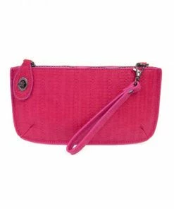 Joy Susan Woven Crossbody Wristlet Clutch, Fuchsia Joy Susan